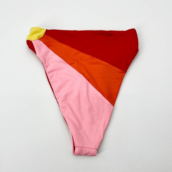 BRAND NEW L*Space Luca Sunburst Bitsy Bikini Bottoms Pink Stripes Size XS - Picture 4 of 8